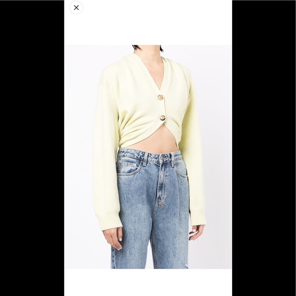 Alexander Wang back knot cardigan in cashmere wool - Picture 5 of 6